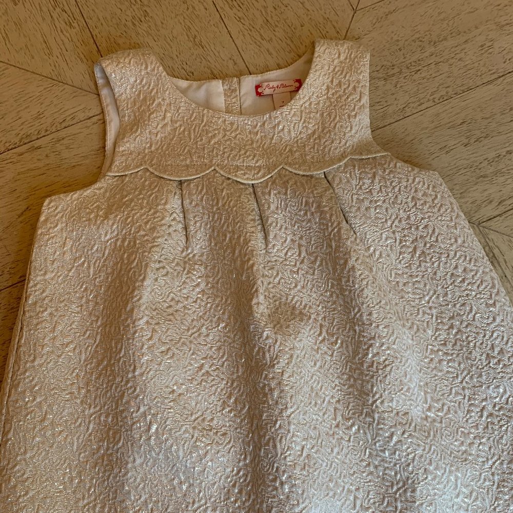 NWOT Gold Jacquard Dress (7)